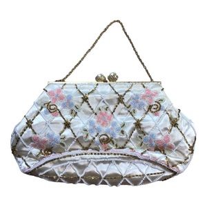 Vintage Denise Francelle Handmade Beaded Clutch